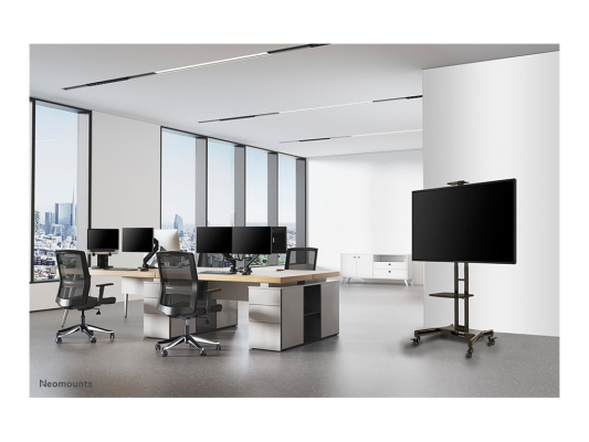 Neomounts Floor stand | NM-M1700BLACK TV trolley | Adjustable Height | 32-75 " | Maximum weight (capacity) 50 kg | Black