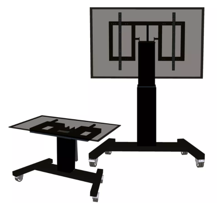 Neomounts Floor stand | PLASMA-M2500TBLACK TV trolley | Adjustable Height, Tilt | 42-100 " | Maximum weight (capacity) 150 kg | Black