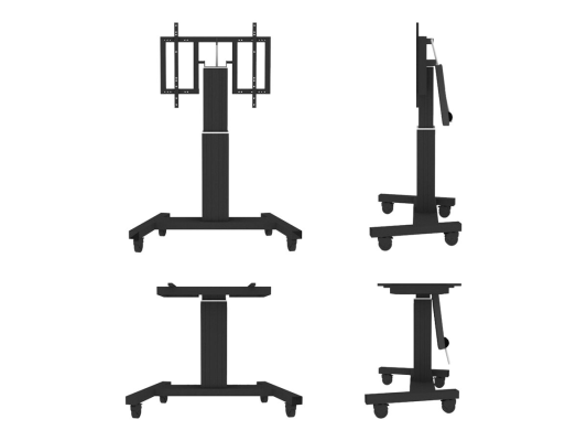 Neomounts Floor stand | PLASMA-M2500TBLACK TV trolley | Adjustable Height, Tilt | 42-100 " | Maximum weight (capacity) 150 kg | Black