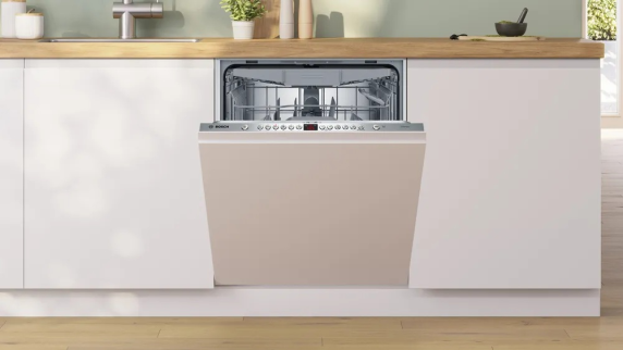 Bosch Dishwasher | SMV46KX12E | Built-in | Width 60 cm | Number of place settings 13 | Number of programs 6 | Energy efficiency class E | AquaStop function | White