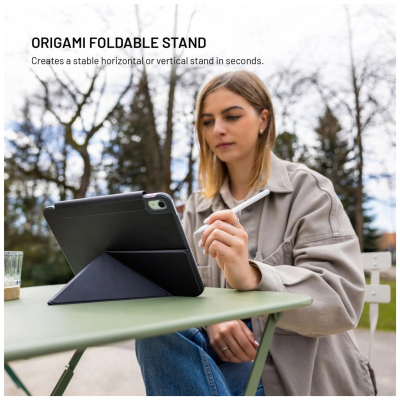 Fixed | Trinity Case | 10.9-11 " | Cover | Apple iPad 10.9" (2022) / iPad 11" (2025) | Black