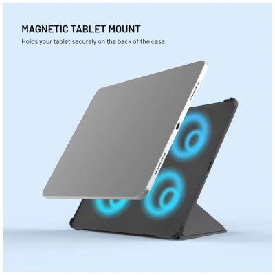 Fixed | Trinity Case | 10.9-11 " | Cover | Apple iPad 10.9" (2022) / iPad 11" (2025) | Black