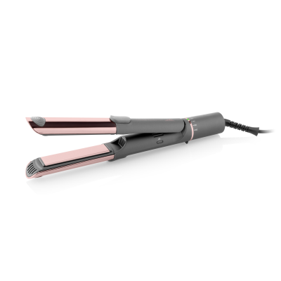 ETA Hair Straightener and Curler | ETA132390000 Fenité Exclusive 2-in-1 | Ceramic heating system | Temperature (min) 140 °C | Temperature (max) 200 °C | Number of heating levels 5 | 1700 W | Grey / Pink