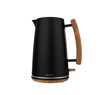 Cecotec Kettle | ThermoSense 400 | Electric | 3000 W | 1.7 L | Stainless steel / BPA | 360° rotational base | Black Woody