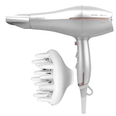 Cecotec Hair Dryer | IoniCare 5300 Maxi Aura | 2200 W | Number of temperature settings 3 | Ionic function | Diffuser nozzle | White