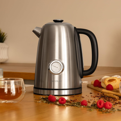 Cecotec Kettle | Thermosense 620 Vintage | Electric | 2200 W | 1.7 L | Stainless steel | 360° rotational base | Stainless steel