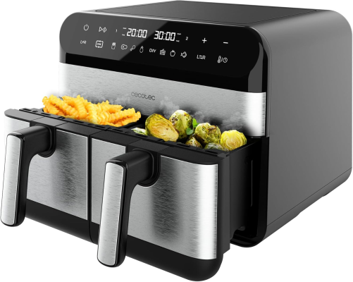 Cecotec Air Fryer | Cecofry Advance 9000 Inox | Power 2800 W | Capacity 9 L