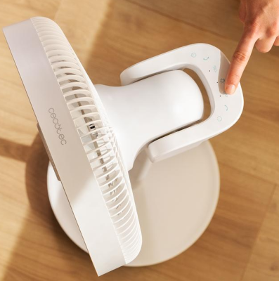Cecotec EnergySilence 2600 Sunflower Portable Battery-powered fan | Stand Fan | Diameter 33 cm | Number of speeds 12 | Oscillation | 22 W | Remote control