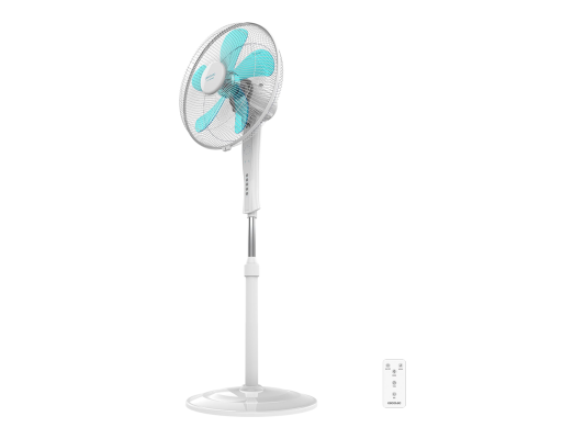 Cecotec EnergySilence 530 Power Connected | Stand Fan | White | Diameter 40 cm | Number of speeds 3 | Oscillation | 50 W | Remote control