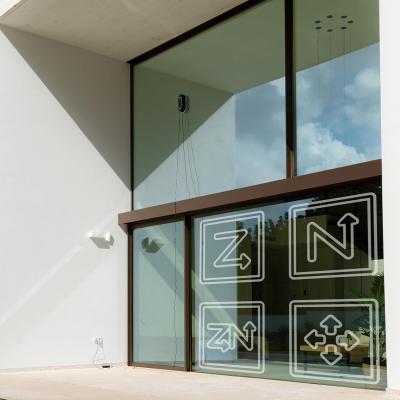 Cecotec Window Cleaning Robot | Conga Windroid 1090 Double Spray Connected | Corded | Black