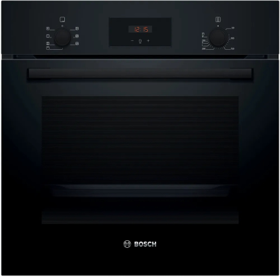 Bosch Oven | HBF133BA1 | 66 L | Electric | EcoClean | Knobs | Height 59.5 cm | Width 59.4 cm | Black