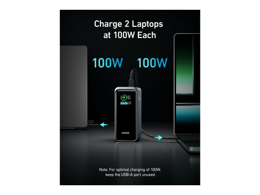 Anker Power Bank, 200 W | Prime | 20000 mAh | Black