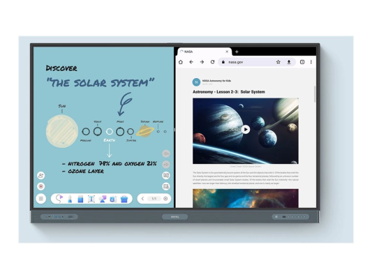 Benq Board Pro RP8604 | 86 " | 450 cd / m² | Landscape | 18 / 7 | Android | Wi-Fi | Touchscreen | 8 ms