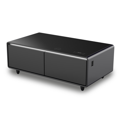 Caso | Lounge-Table with cooling compartments, sound bar and charging option | Sound and Cool | Energy efficiency class F | Free standing | Black