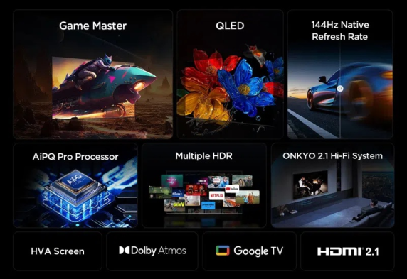 TCL 4K QLED TV | 65T8C | 65 | Smart TV | Google TV