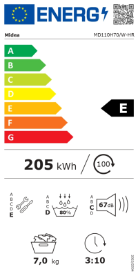 Midea MD110H70 / W-HR Dryer | Midea