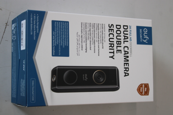 SALE OUT. Anker Eufy Doorbell 2 Pro, Black | Anker Eufy Doorbell 2 Pro | UNPACKED, SCRATCHED TOP