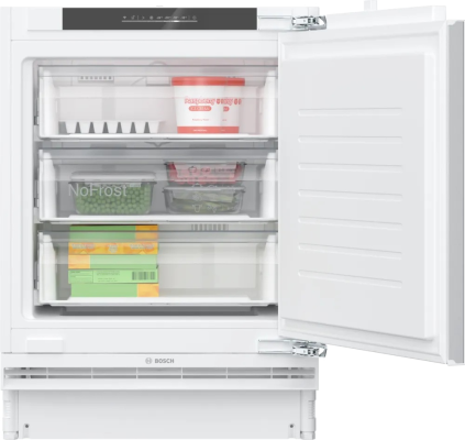 Bosch Freezer | GUN21ADE0 | Energy efficiency class E | Upright | Built-in | Height 82 cm | Total net capacity 85 L | No Frost system | White