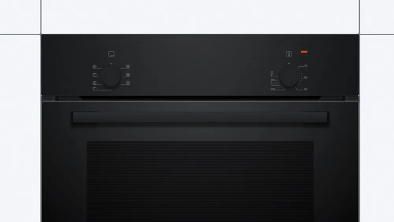 Bosch Oven | HBF010BA1 | 66 L | Electric | Manual | Knobs | Height 59.5 cm | Width 59.4 cm | Black