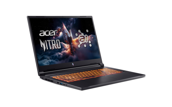 Acer | Nitro V 17 AI ANV17-41-R27Z | Obsidian Black | 17.3 " | IPS | QHD | 2560 x 1440 pixels | AMD Ryzen 7 | 260 | 32 GB | DDR5 | Solid-state drive capacity 1000 GB | NVIDIA GeForce RTX 5060 | GDDR7 | 8 GB | Windows 11 Home 
