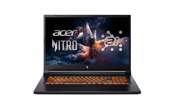 Acer | Nitro V 17 AI ANV17-41-R9XF | Obsidian Black | 17.3 " | IPS | QHD | 2560 x 1440 pixels | AMD Ryzen 7 | 260 | 32 GB | DDR5 | Solid-state drive capacity 1000 GB | NVIDIA GeForce RTX 5070 | GDDR7 | 8 GB | Windows 11 Home 