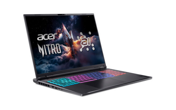 Acer | Nitro 18 AI AN18-61-R25V | Obsidian Black | 18 " | IPS | WQXGA | 2560 x 1600 pixels | AMD Ryzen AI 7 | 350 | 16 GB | DDR5 | Solid-state drive capacity 1000 GB | NVIDIA GeForce RTX 5060 | GDDR7 | 8 GB | Windows 11 Home 