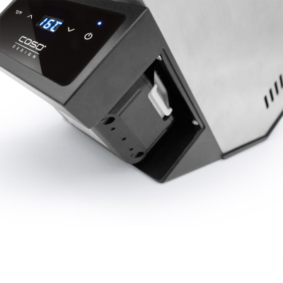 Caso | Wine Cooler | WineCase Deluxe Inox | Bottles capacity 1 | Black / Silver