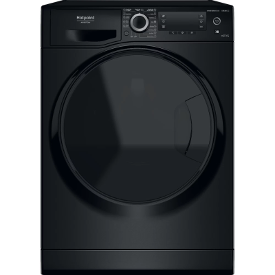 Hotpoint | Washing Machine With Dryer | NDD 11725 BDA EE | Energy efficiency class E | Front loading | 7 kg | Washing capacity 11 kg | Yes | LCD | Depth 61 cm | Steam function | Black