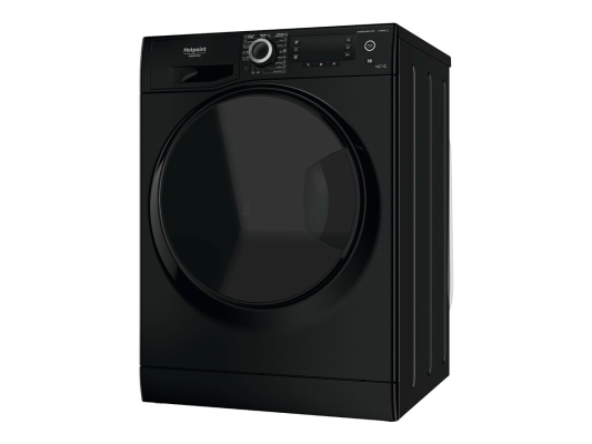 Hotpoint | Washing Machine With Dryer | NDD 11725 BDA EE | Energy efficiency class E | Front loading | 7 kg | Washing capacity 11 kg | Yes | LCD | Depth 61 cm | Steam function | Black