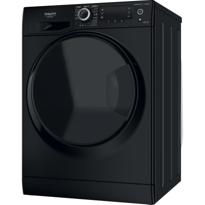Hotpoint | Washing Machine With Dryer | NDD 11725 BDA EE | Energy efficiency class E | Front loading | 7 kg | Washing capacity 11 kg | Yes | LCD | Depth 61 cm | Steam function | Black