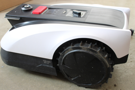 SALE OUT. Ecovacs GOAT O500 Panorama Lawn Mower, Robot, Up to 500 m², Al camera navigation, SmartEdge, White | Ecovacs | Lawn Mower GOAT O500 Panorama | NO ORIGINAL PACKAGING, USED, DIRTY, SCRATCHED, BENT LID LEG