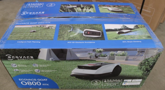 SALE OUT. Ecovacs GOAT O500 Panorama Lawn Mower, Robot, Up to 500 m², Al camera navigation, SmartEdge, White | Ecovacs | Lawn Mower GOAT O500 Panorama | NO ORIGINAL PACKAGING, USED, DIRTY, SCRATCHED, BENT LID LEG