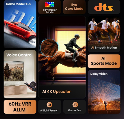 Hisense 4K TV | 85A6Q | 85 | Smart TV | VIDAA | UHD | Black