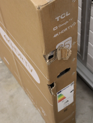 SALE OUT. TCL LED 4K TV | 65V6C | 65 | Smart TV | Google TV | Black | DAMAGED PACKAGING