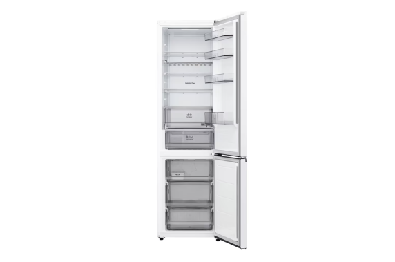 LG GBBS322CSW Refrigerator, C, Free-standing, Combi, Height 2.03 m, Net fridge 262 L, Net freezer 113 L, White
