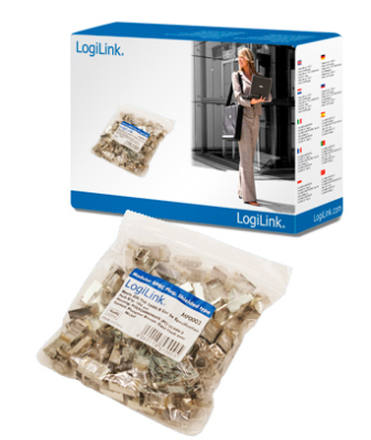 MP0003 | CAT5e Modular PlugSuitable for 8P8C Round CableConnector shieldedGold-plated contacts