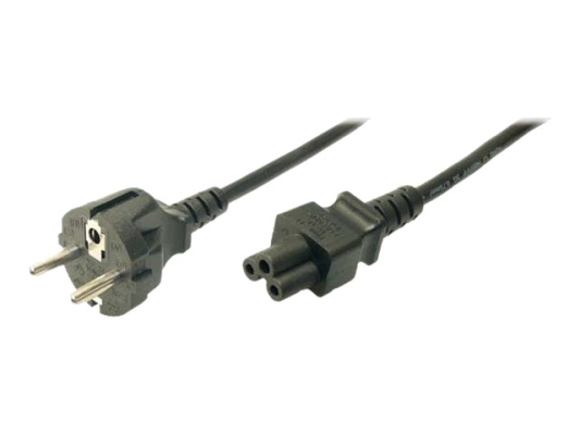 Logilink | Black CEE7 / 7 Schuko | C5 coupler
