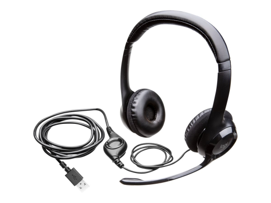 Logitech | Computer headset | H390 | Built-in microphone | USB Type-A | Black