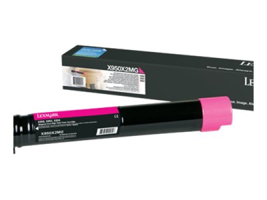 Lexmark X950X2MG | X95x Magenta Extra High Yield Toner Cartridge (22K) | Cartridge | Magenta