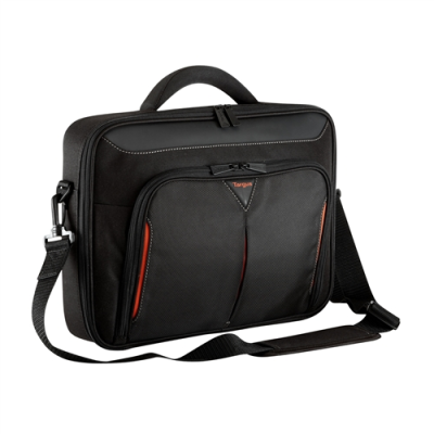 Targus | Classic | Fits up to size 14 " | Messenger - Briefcase | Black / Red | Shoulder strap