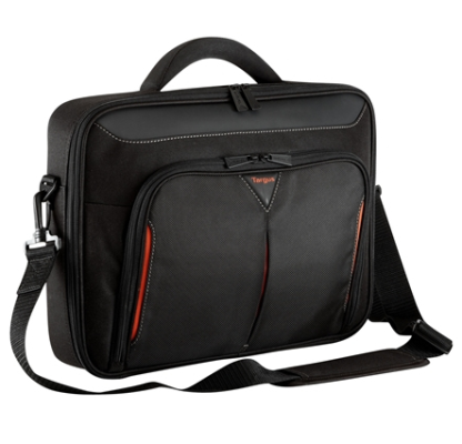 Targus | Classic | Fits up to size 14 " | Messenger - Briefcase | Black / Red | Shoulder strap