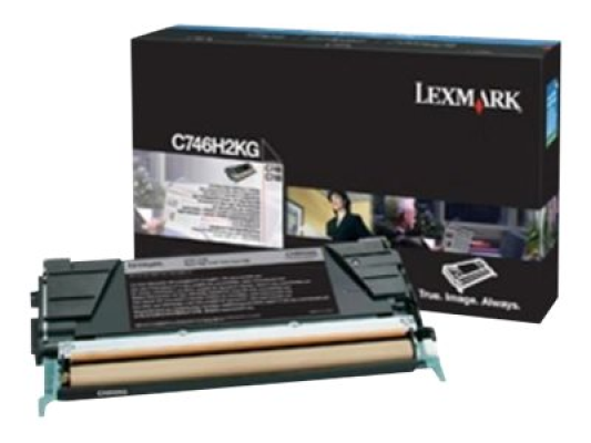Lexmark C746H3KG | C746, C748 Black High Yield Corporate Cartridge | Cartridge | Black