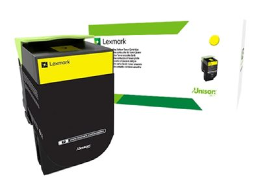 Lexmark 80C2HYE | 802HYE Yellow High Yield Corporate Cartridge (3k) | Cartridge | Yellow