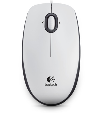 Logitech | B100 | Portable Optical Mouse | White
