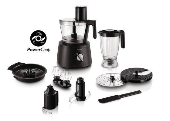 Philips | Avance Collection | Food processor | Food procesor | Bowl capacity 2.2 L | 1000 W | Black