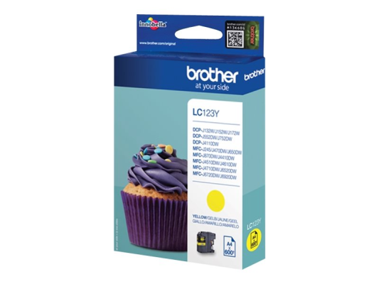 Brother LC123Y | Ink Cartridge | Yellow