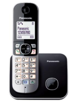 Panasonic | Cordless | KX-TG6811FXB | Built-in display | Caller ID | Black | Conference call | Phonebook capacity 120 entries | Speakerphone | Wireless connection
