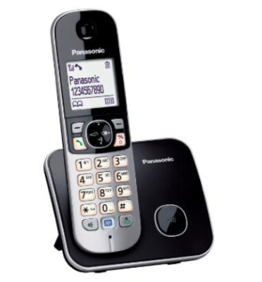 Panasonic | Cordless | KX-TG6811FXB | Built-in display | Caller ID | Black | Conference call | Phonebook capacity 120 entries | Speakerphone | Wireless connection