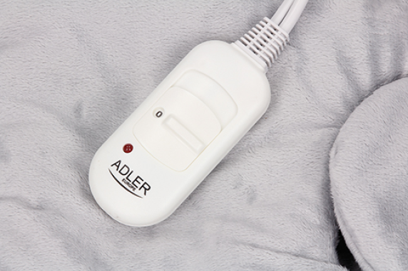 Adler | Electric heating pad | AD 7403 | Number of heating levels 2 | Number of persons 1 | Washable | Remote control | Grey