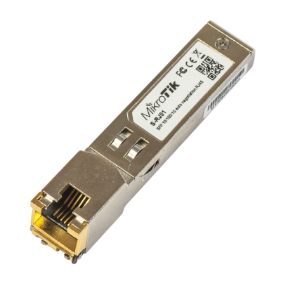 MikroTik | S-RJ01 | SFP | Copper | RJ-45 | 10 / 100 / 1000 Mbit / s | Maximum transfer distance 100 m | 0 to +85C